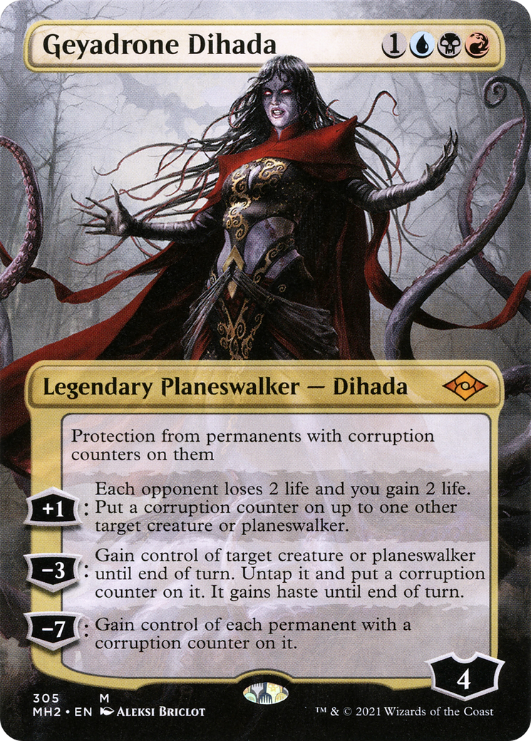 Geyadrone Dihada (Borderless) (305) [Modern Horizons 2] - Deck Out Gaming