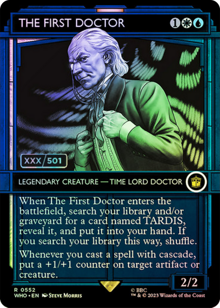 The First Doctor (Serial Numbered) (552) [Doctor Who] foil - Deck Out Gaming