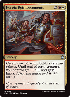 Heroic Reinforcements (241) [Foundations] foil - Deck Out Gaming