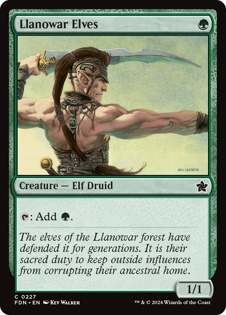 Llanowar Elves (227) [Foundations] - Deck Out Gaming