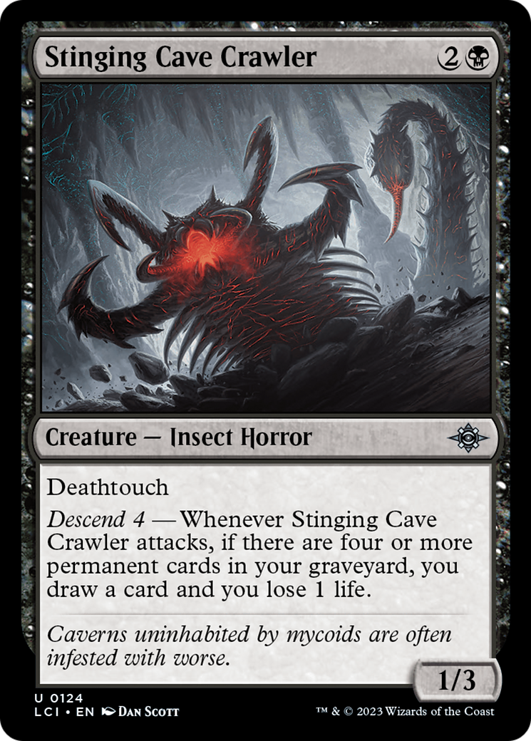 Stinging Cave Crawler (124) [The Lost Caverns of Ixalan] foil - Deck Out Gaming