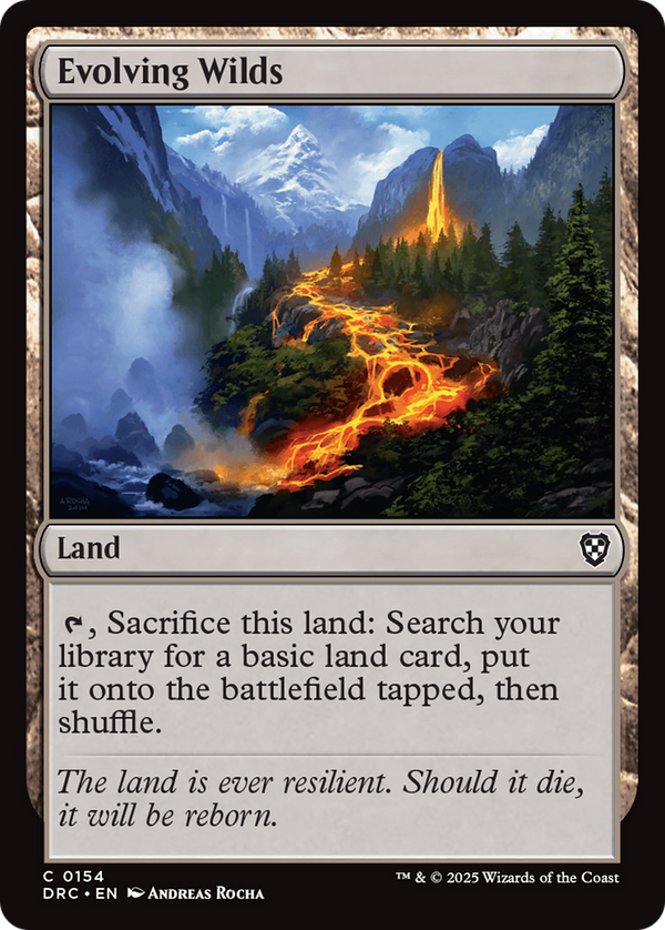 Evolving Wilds (0154) (154) [Commander: Aetherdrift] - Deck Out Gaming