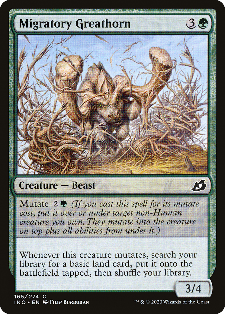 Migratory Greathorn (165) [Ikoria: Lair of Behemoths] - Deck Out Gaming