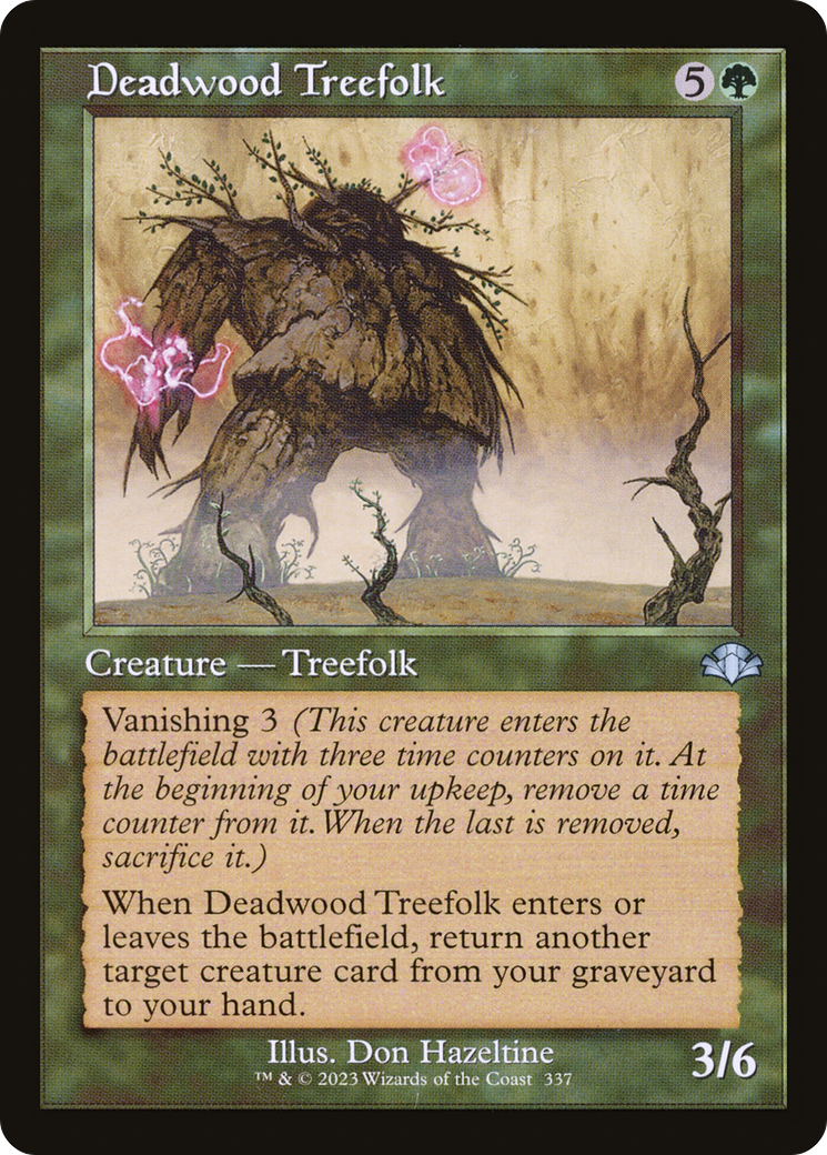 Deadwood Treefolk (Retro Frame) (337) [Dominaria Remastered] foil - Deck Out Gaming