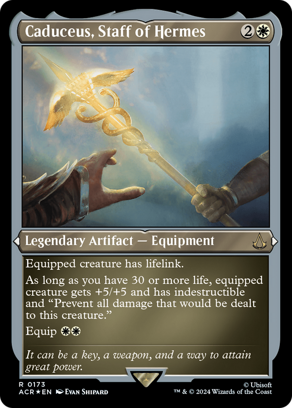 Caduceus, Staff of Hermes (173) [Assassin's Creed] etched - Deck Out Gaming