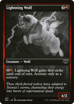 Lightning Wolf (435) [Innistrad: Double Feature] foil - Deck Out Gaming