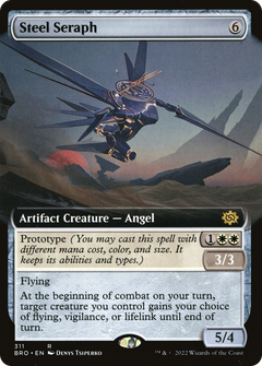 Steel Seraph (Extended Art) (311) [The Brothers' War] foil - Deck Out Gaming