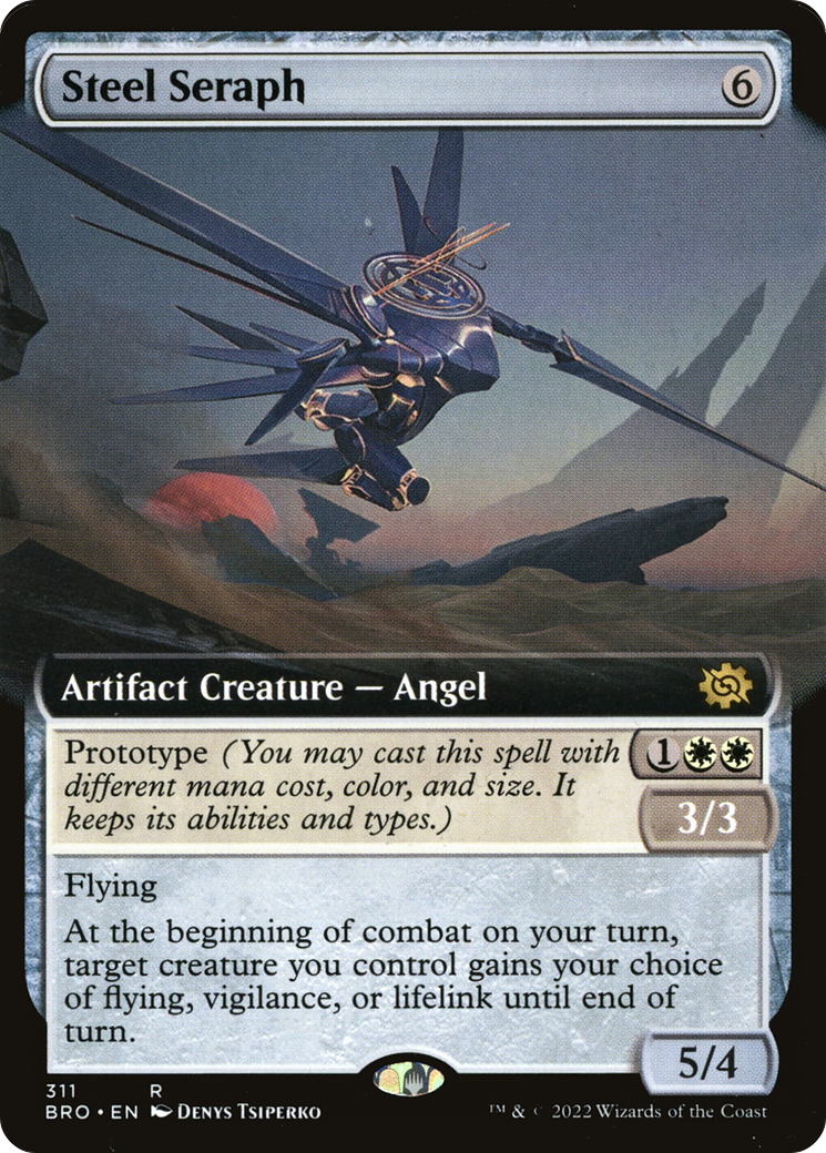 Steel Seraph (Extended Art) (311) [The Brothers' War] foil - Deck Out Gaming
