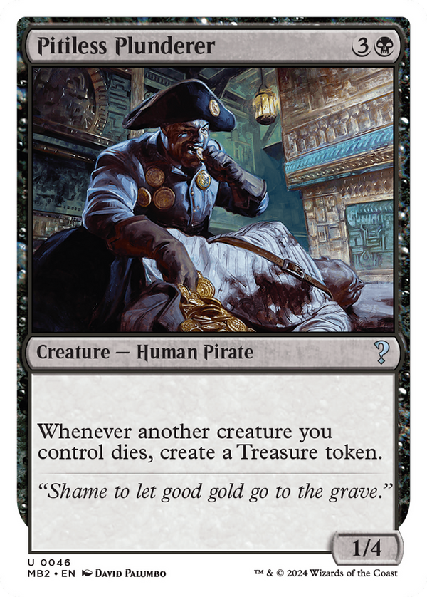 Pitiless Plunderer (White Border) (46) [Mystery Booster 2] - Deck Out Gaming