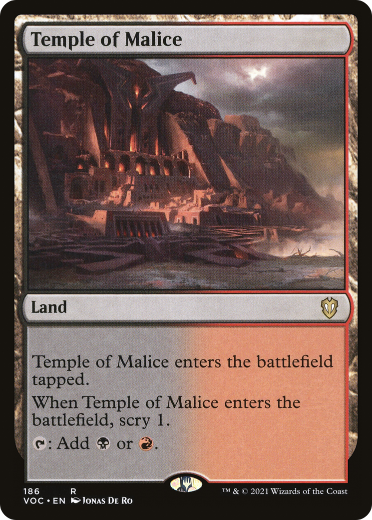 Temple of Malice (186) [Commander: Innistrad: Crimson Vow] - Deck Out Gaming