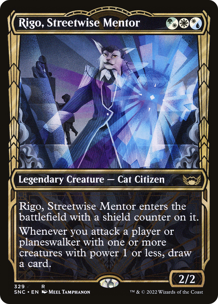 Rigo, Streetwise Mentor (Showcase) (329) [Streets of New Capenna] foil - Deck Out Gaming