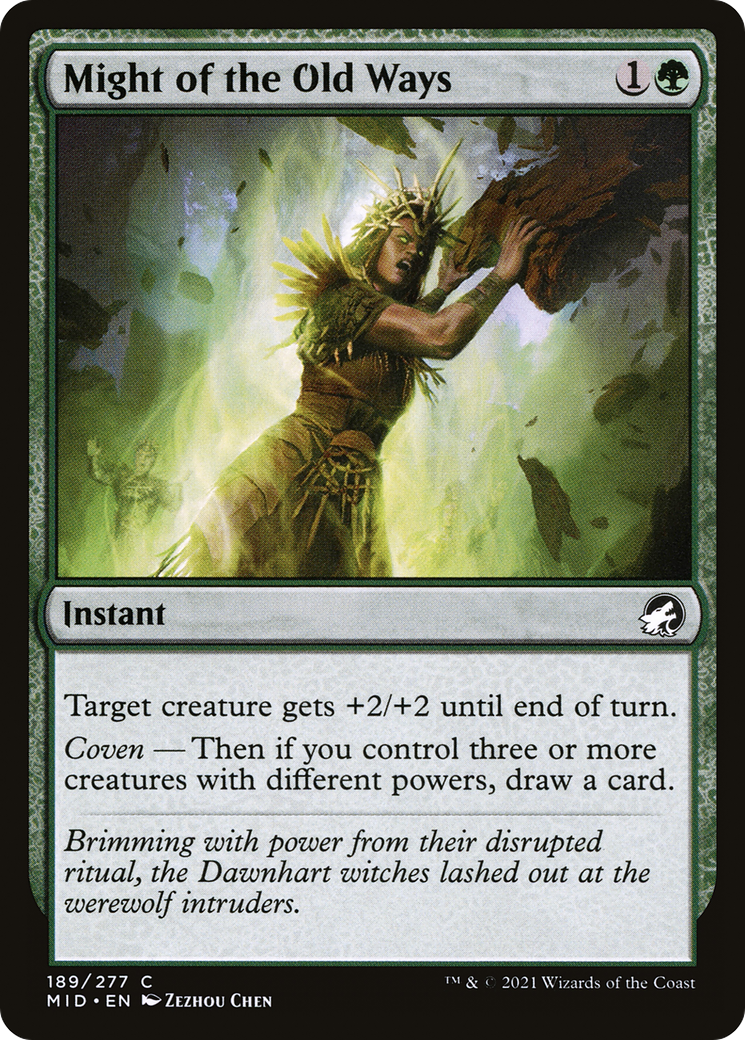 Might of the Old Ways (189) [Innistrad: Midnight Hunt] - Deck Out Gaming