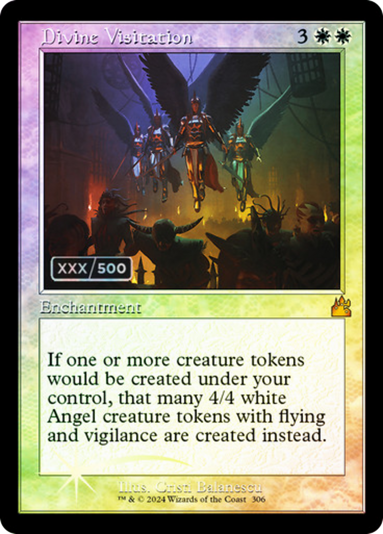 Divine Visitation (Retro Frame) (Serial Numbered) (306) [Ravnica Remastered] foil - Deck Out Gaming