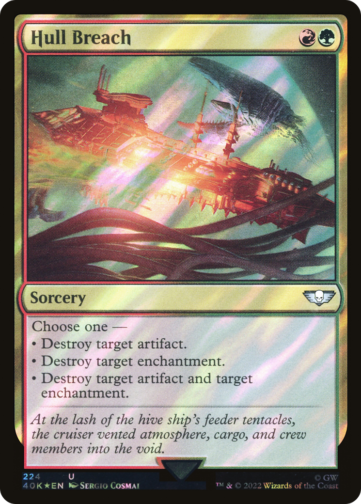 Hull Breach (Surge Foil) (224) [Warhammer 40,000 Commander] foil - Deck Out Gaming
