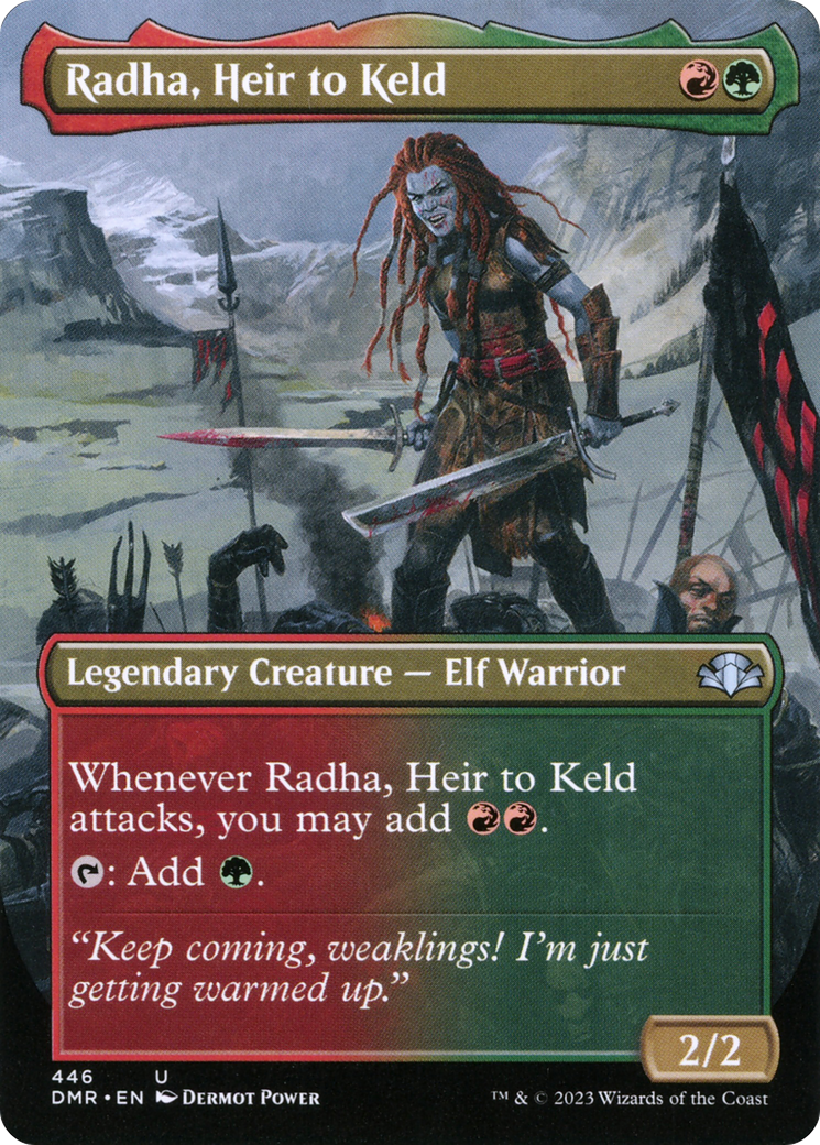 Radha, Heir to Keld (Borderless) (446) [Dominaria Remastered] - Deck Out Gaming
