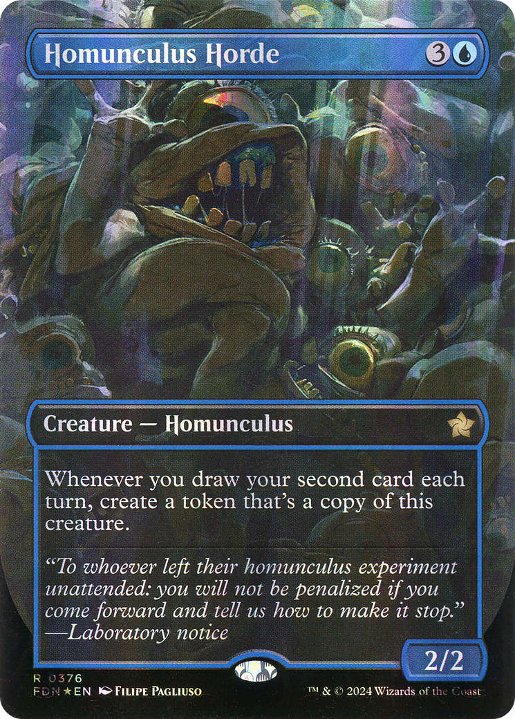 Homunculus Horde (Borderless) (Mana Foil) (376) [Foundations] foil - Deck Out Gaming