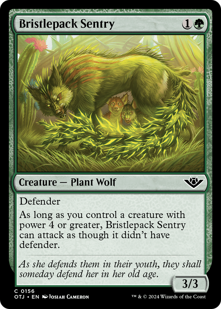 Bristlepack Sentry (156) [Outlaws of Thunder Junction] - Deck Out Gaming