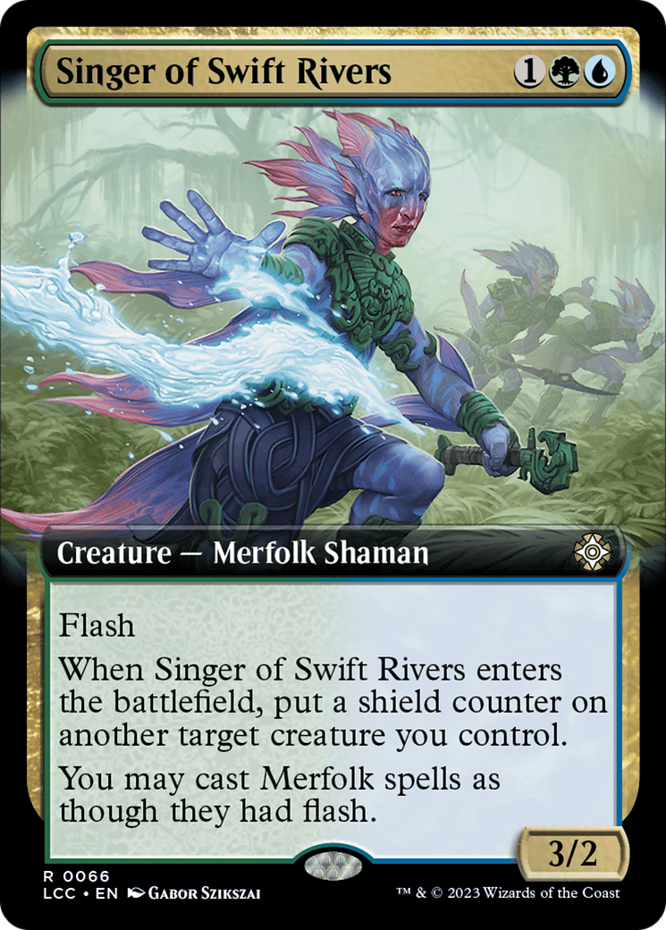 Singer of Swift Rivers (Extended Art) (66) [The Lost Caverns of Ixalan Commander] - Deck Out Gaming