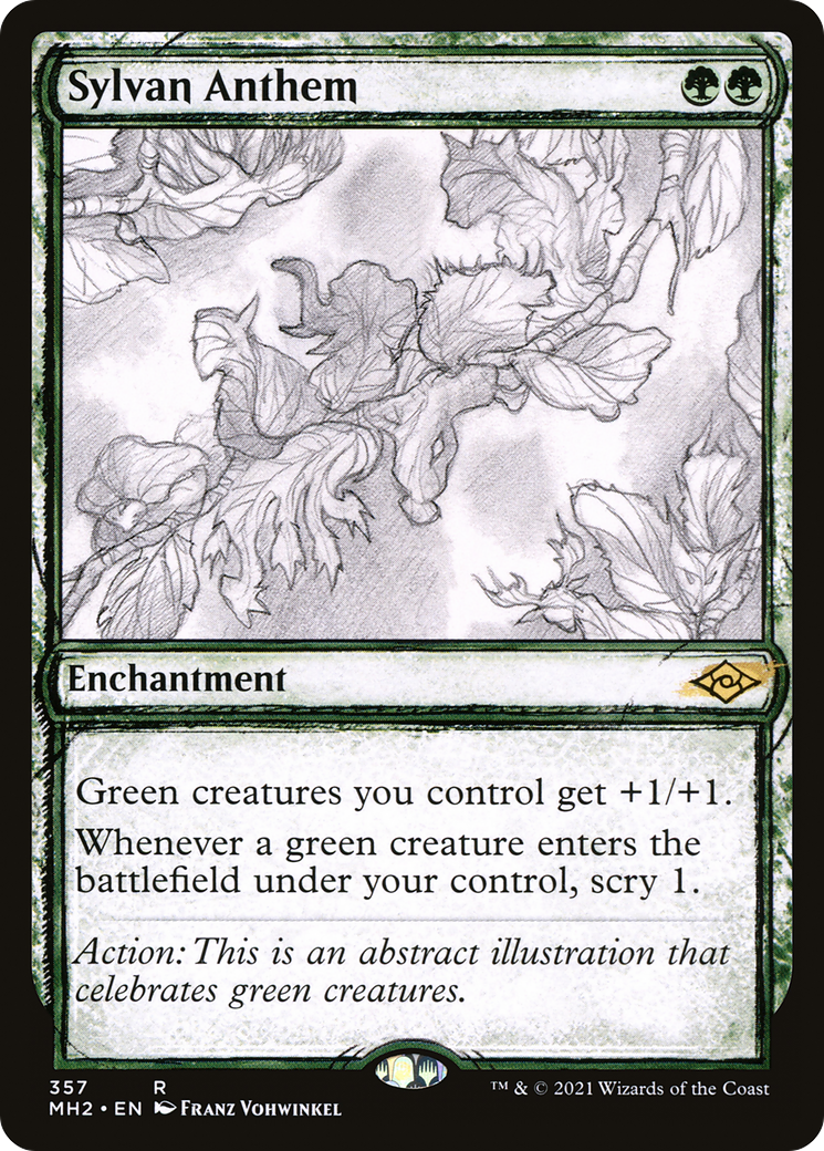 Sylvan Anthem (Showcase) (357) [Modern Horizons 2] foil - Deck Out Gaming