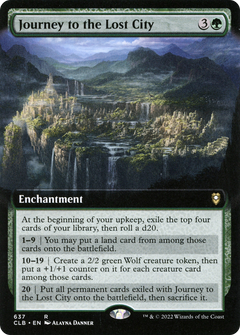 Journey to the Lost City (Extended Art) (637) [Commander Legends: Battle for Baldur's Gate] - Deck Out Gaming