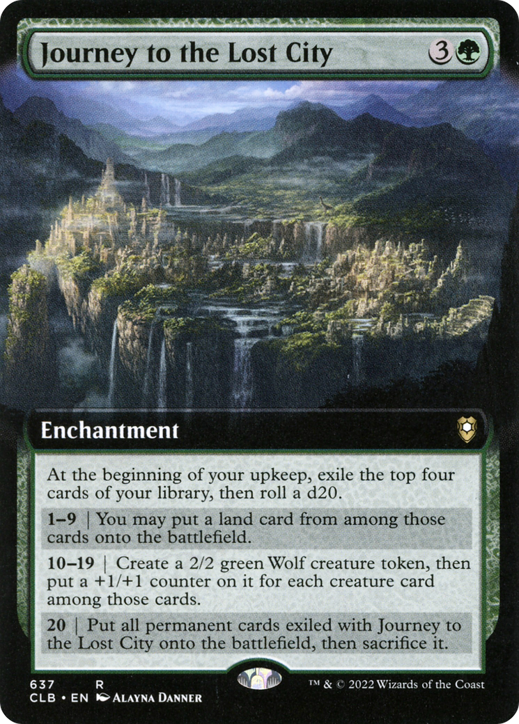 Journey to the Lost City (Extended Art) (637) [Commander Legends: Battle for Baldur's Gate] - Deck Out Gaming