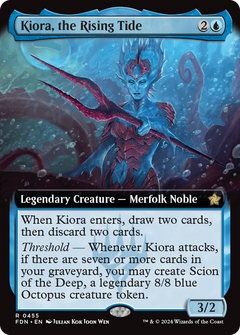 Kiora, the Rising Tide (Extended Art) (455) [Foundations] foil - Deck Out Gaming