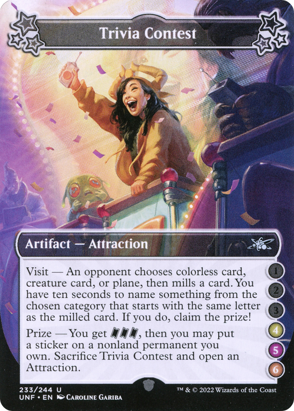 Trivia Contest (4-5-6) (233) [Unfinity] foil - Deck Out Gaming