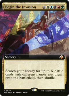 Begin the Invasion (Extended Art) (87) [March of the Machine Commander] - Deck Out Gaming