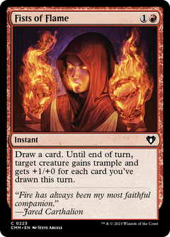 Fists of Flame (223) [Commander Masters] foil - Deck Out Gaming