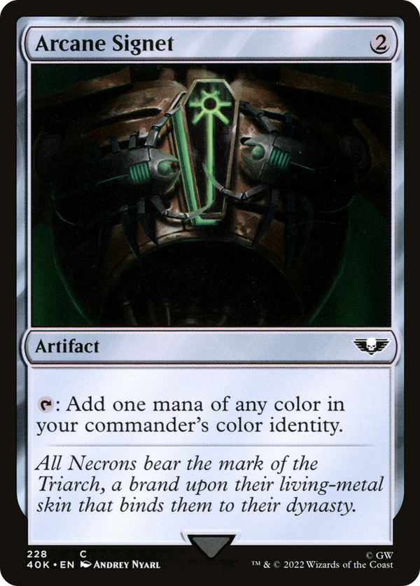 Arcane Signet (228) (228) [Warhammer 40,000 Commander] - Deck Out Gaming