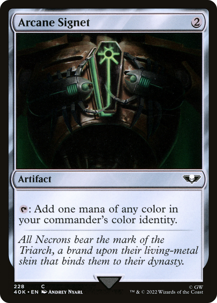 Arcane Signet (228) (228) [Warhammer 40,000 Commander] - Deck Out Gaming