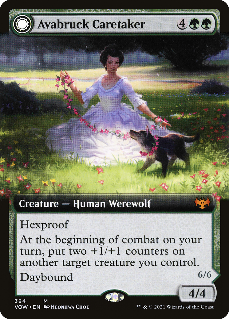 Avabruck Caretaker (Extended Art) (384) [Innistrad: Crimson Vow] foil - Deck Out Gaming