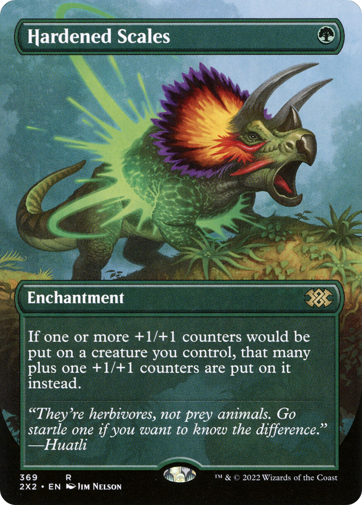 Hardened Scales (Borderless) (369) [Double Masters 2022] foil - Deck Out Gaming
