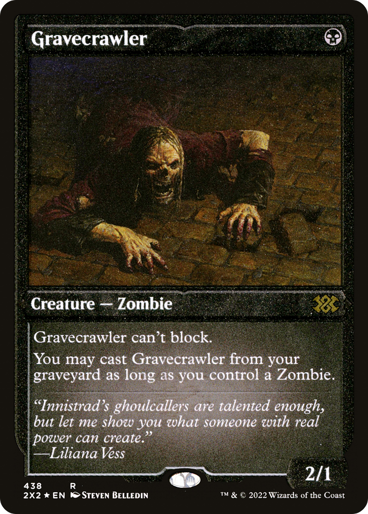 Gravecrawler (Foil Etched) (438) [Double Masters 2022] foil - Deck Out Gaming