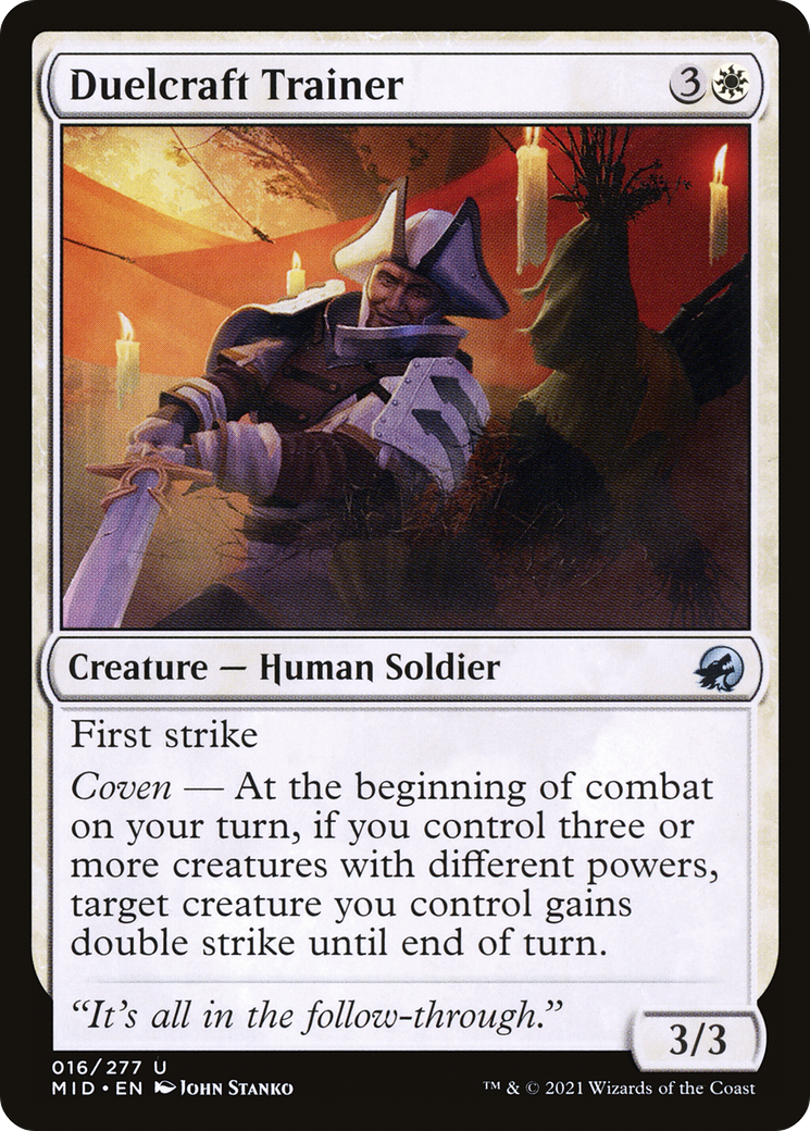 Duelcraft Trainer (16) [Innistrad: Midnight Hunt] foil - Deck Out Gaming