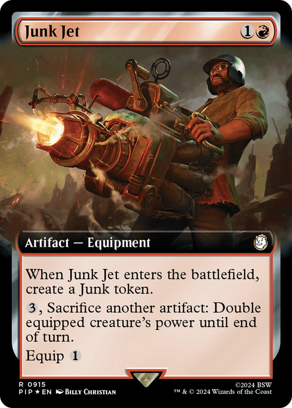 Junk Jet (Extended Art) (Surge Foil) (915) [Fallout] foil - Deck Out Gaming