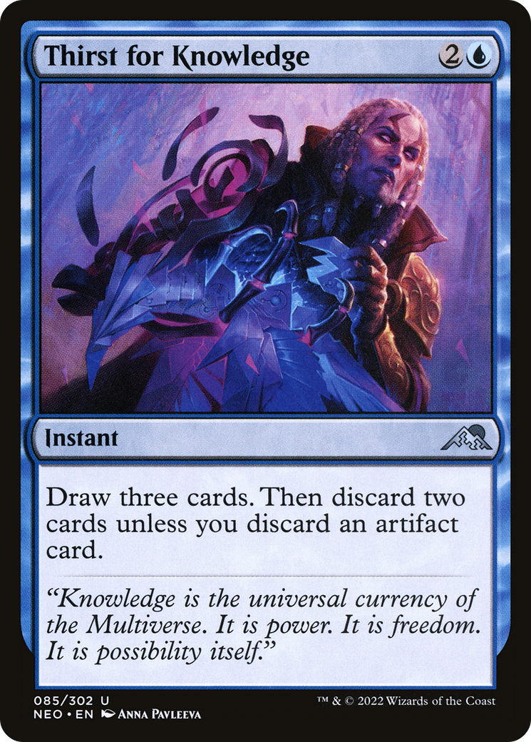 Thirst for Knowledge (85) [Kamigawa: Neon Dynasty] - Deck Out Gaming