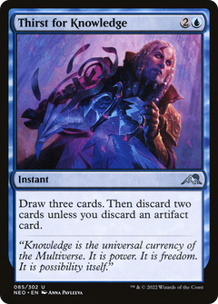 Thirst for Knowledge (85) [Kamigawa: Neon Dynasty] foil - Deck Out Gaming