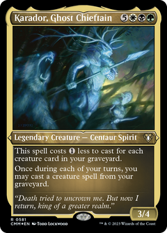 Karador, Ghost Chieftain (581) [Commander Masters] etched - Deck Out Gaming