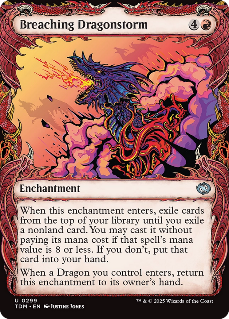 Breaching Dragonstorm (Showcase) (299) [Tarkir: Dragonstorm] foil - Deck Out Gaming