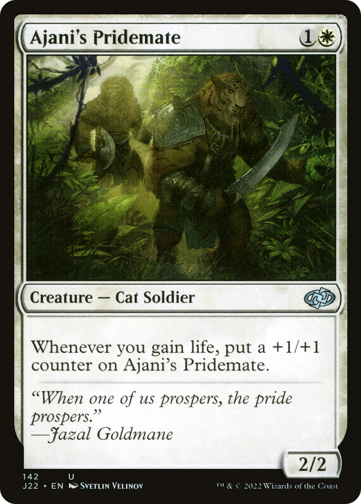Ajani's Pridemate (142) [Jumpstart 2022] - Deck Out Gaming