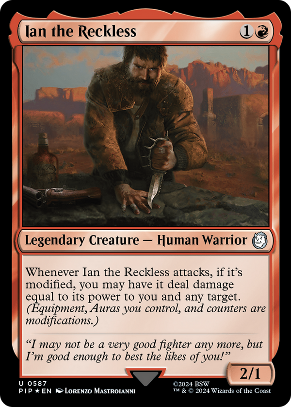 Ian the Reckless (Surge Foil) (587) [Fallout] - Deck Out Gaming