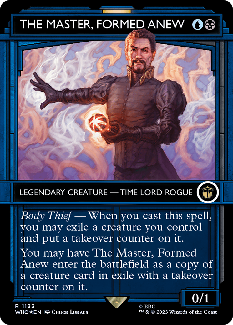 The Master, Formed Anew (Showcase) (Surge Foil) (1133) [Doctor Who] foil - Deck Out Gaming