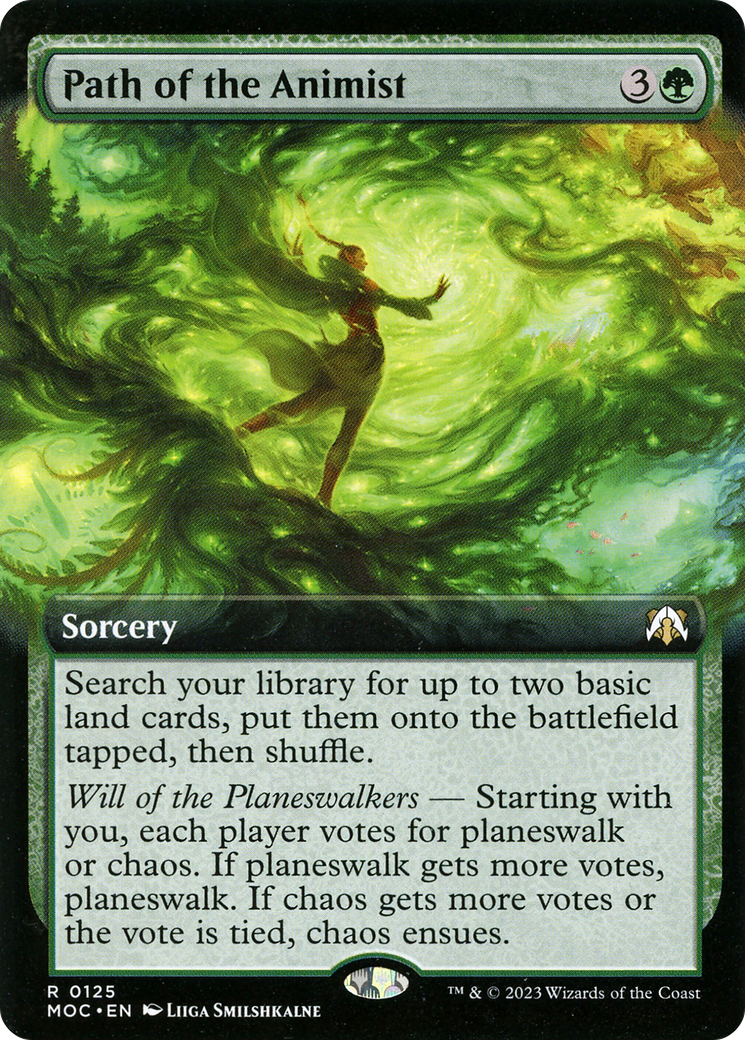 Path of the Animist (Extended Art) (125) [March of the Machine Commander] - Deck Out Gaming
