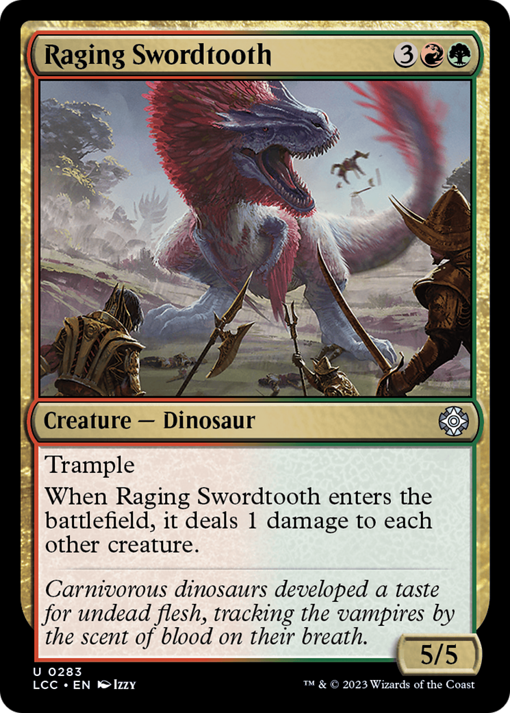 Raging Swordtooth (283) [The Lost Caverns of Ixalan Commander] - Deck Out Gaming