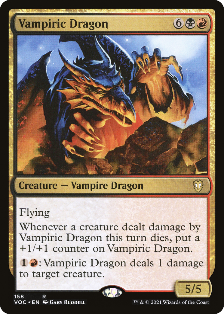Vampiric Dragon (158) [Commander: Innistrad: Crimson Vow] - Deck Out Gaming