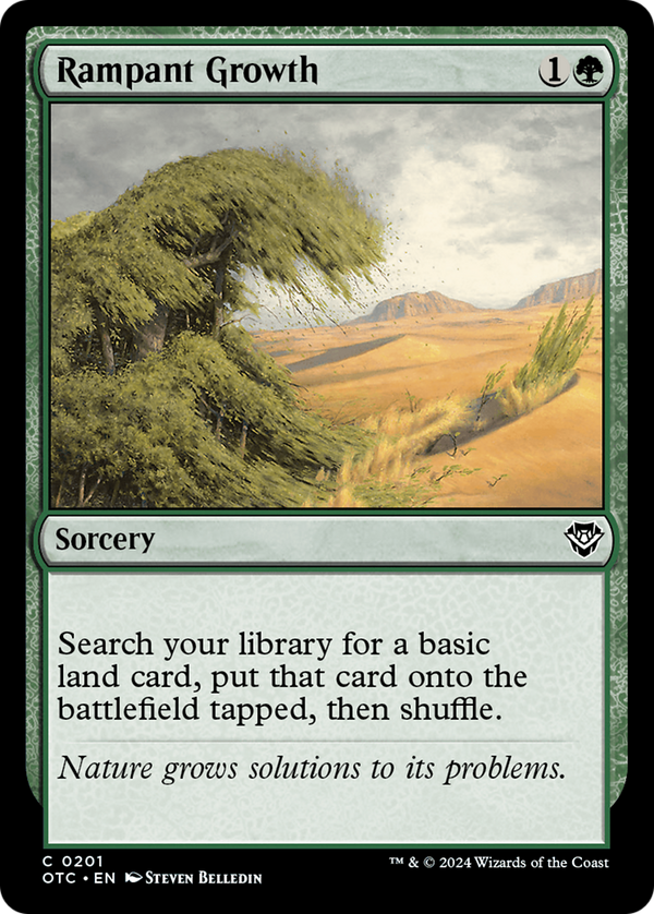 Rampant Growth (201) [Outlaws of Thunder Junction Commander] - Deck Out Gaming