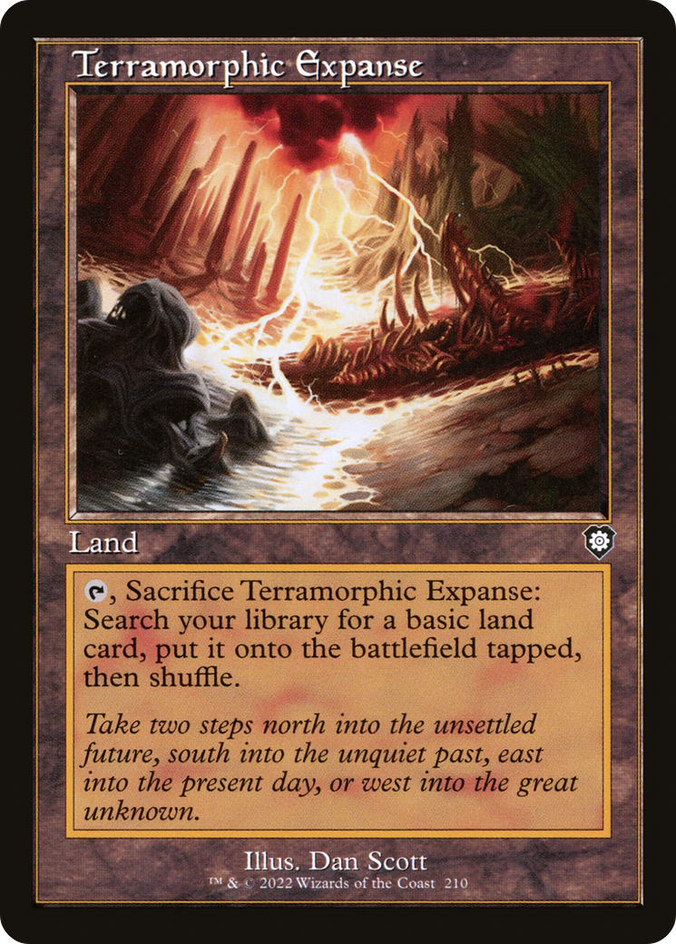 Terramorphic Expanse (Retro Frame) (210) [The Brothers' War Commander] - Deck Out Gaming