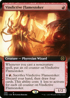 Vindictive Flamestoker (Extended Art) (388) [Phyrexia: All Will Be One] foil - Deck Out Gaming