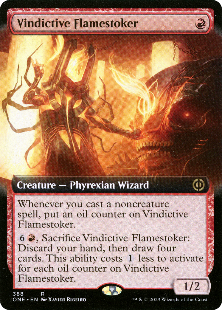 Vindictive Flamestoker (Extended Art) (388) [Phyrexia: All Will Be One] - Deck Out Gaming